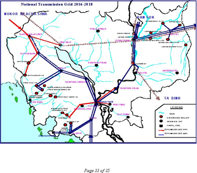 Cambodia National Grid 2016-2018